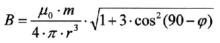 Gleichung für das Dipolfeld
